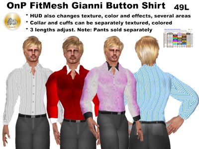 OnP FItmesh Gianni Button Shirt
