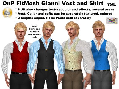 OnP FItmesh Gianni Vest and Shirt