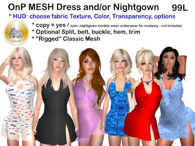 OnP Mesh Dress or Nightgown