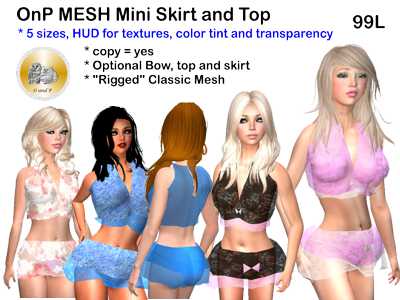 OnP Mesh Mini Skirt