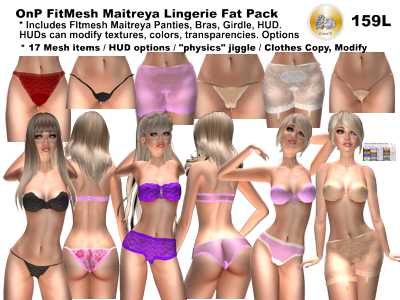 lingerie fat pack