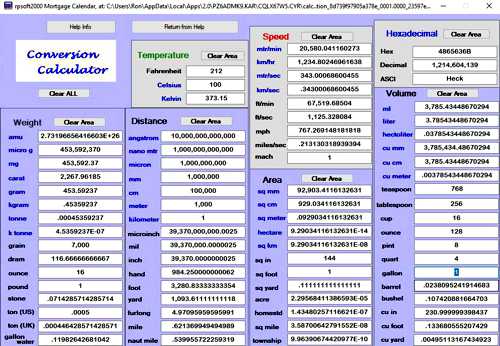 metric conversion calculator